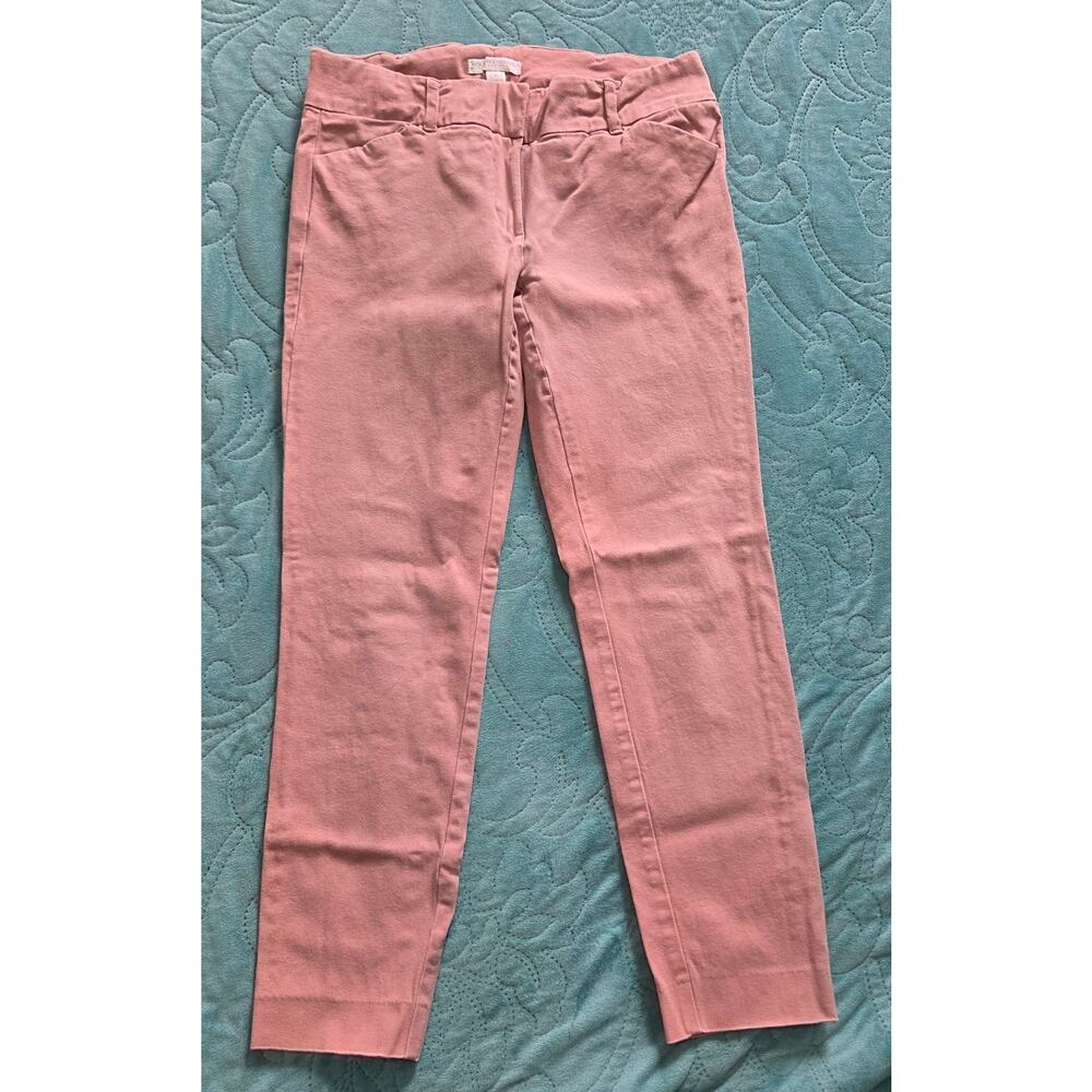 New York & Company Woman's Pink Stretch Casual Capri/Ankle Pants Size 2